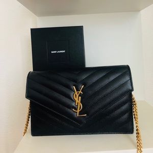 Ysl wallet on a chain
